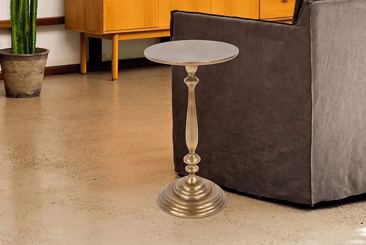 Tenter Bronze Accent Table