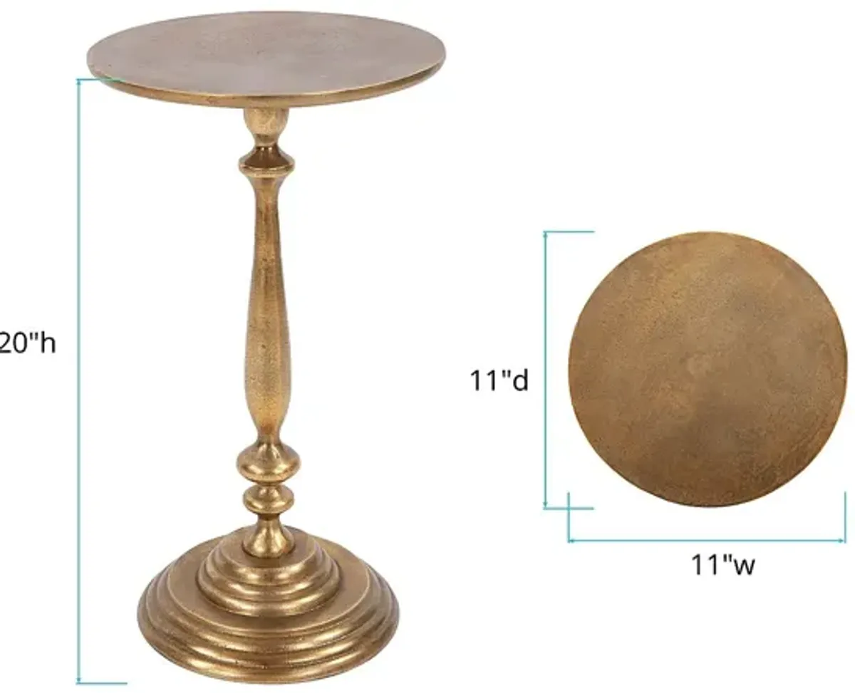 Tenter Bronze Accent Table