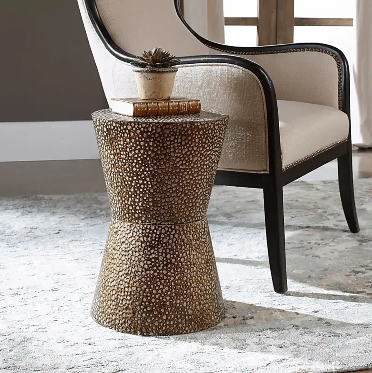 Daresa Copper Accent Table