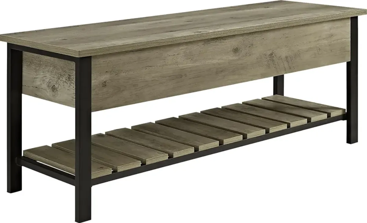 Commer Gray Bench