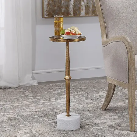 Manndale Gold Accent Table