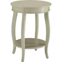 Chloris White Accent Table