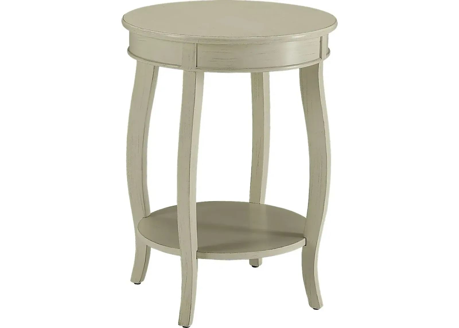 Chloris White Accent Table