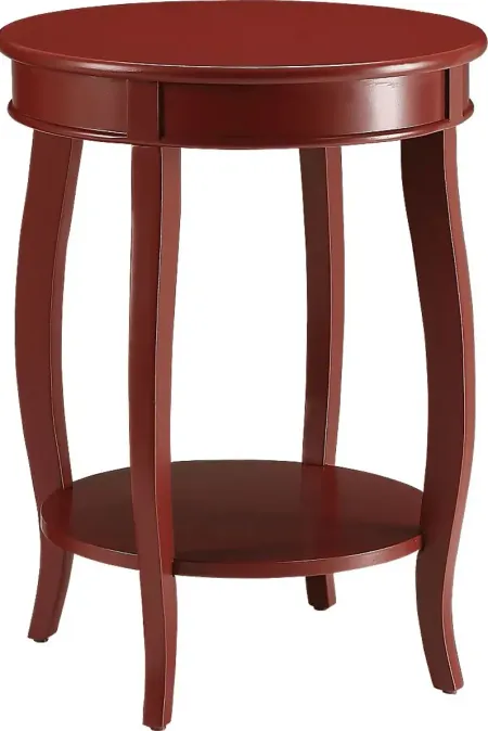 Chloris Red Accent Table