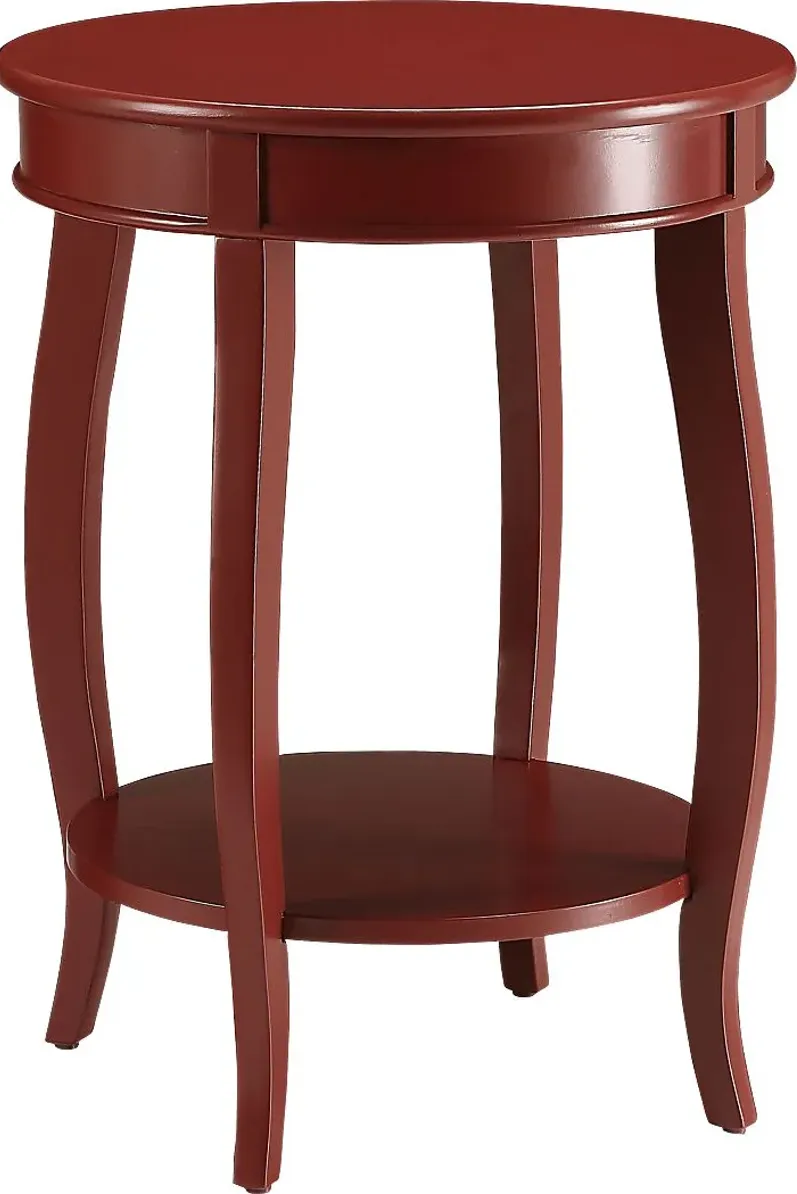 Chloris Red Accent Table