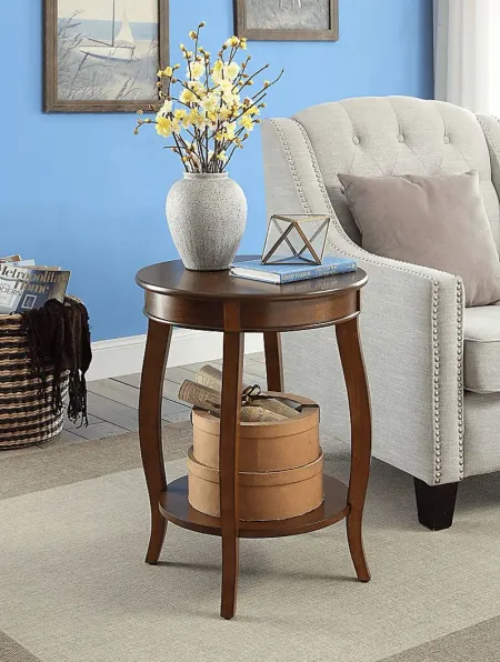 Chloris Brown Accent Table