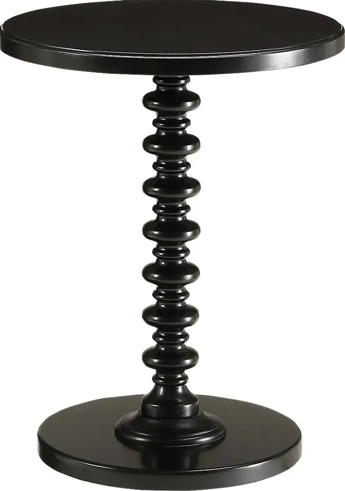 Siran Black Accent Table