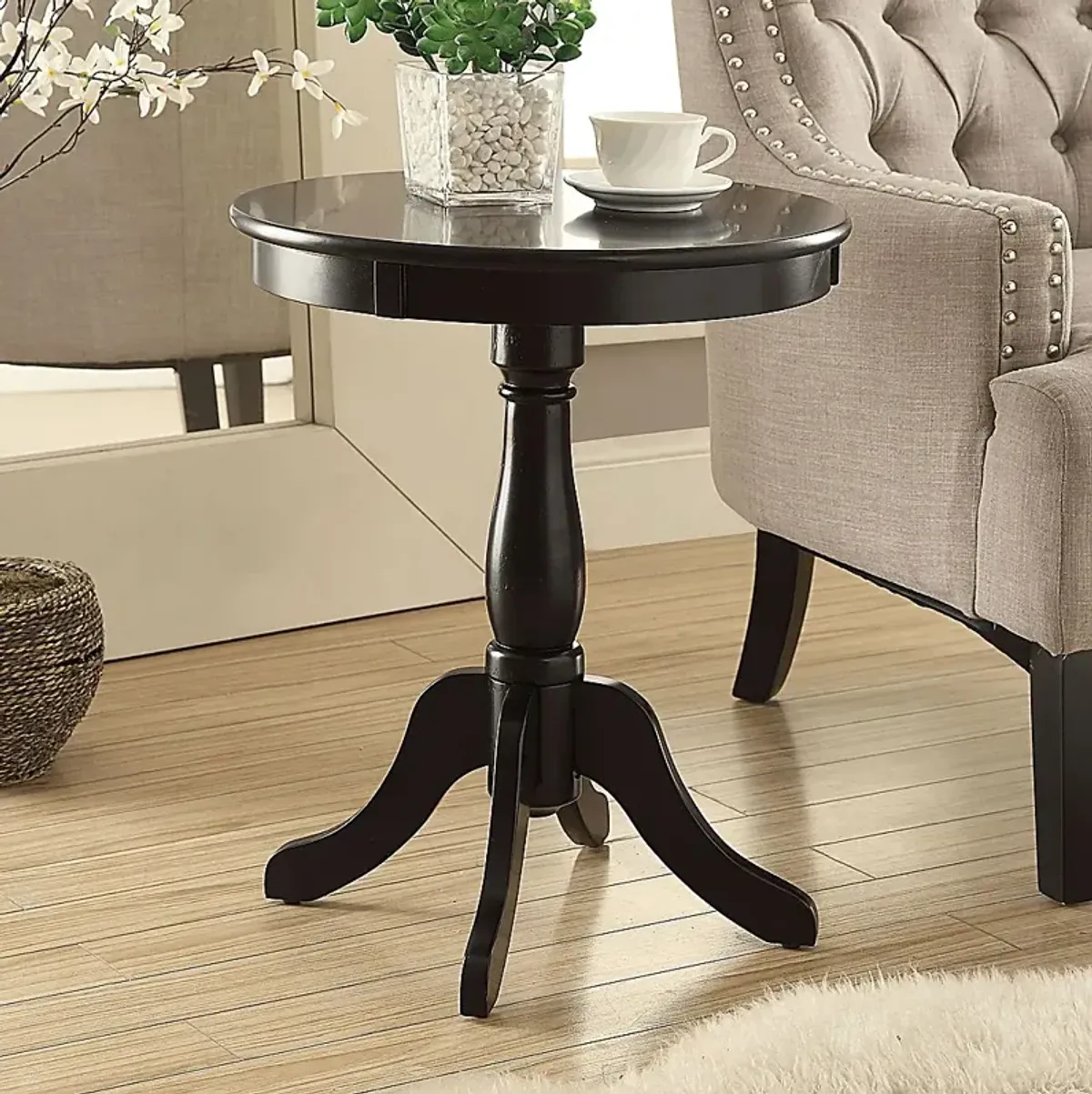 Alger Black Accent Table