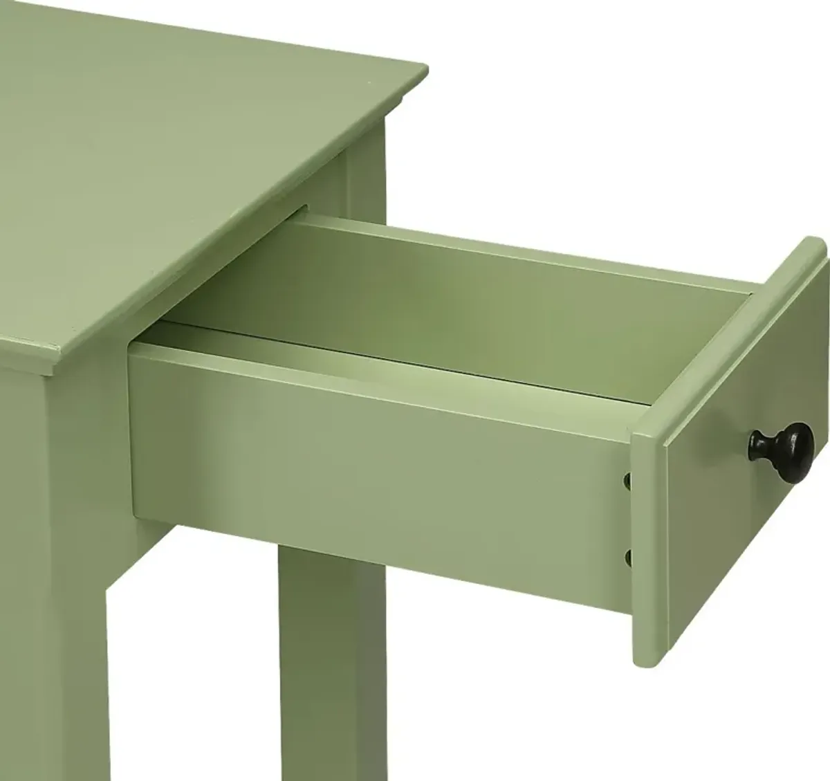 Bertie Green Chairside Table