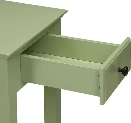 Bertie Green Chairside Table