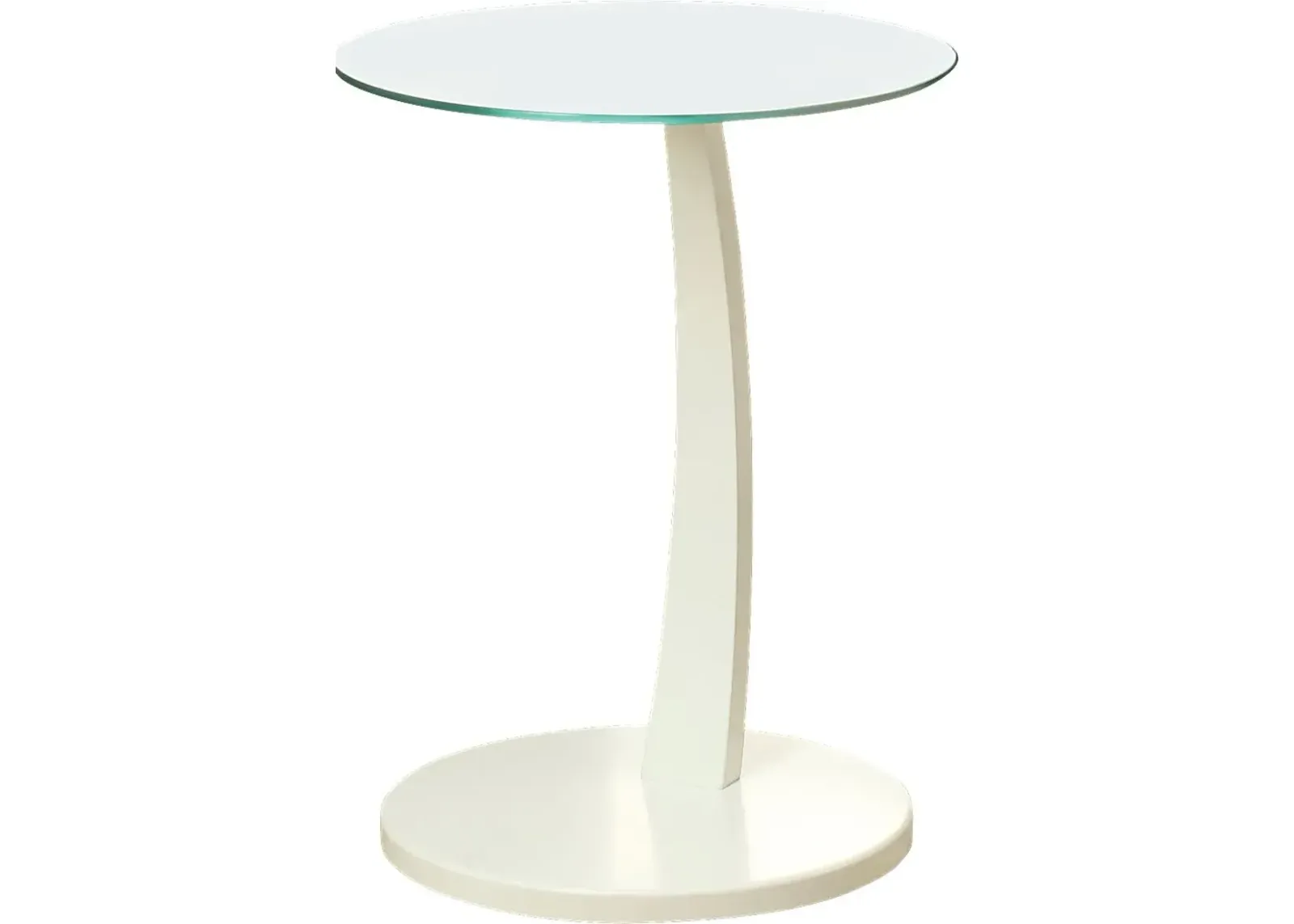 Vultee White Accent Table