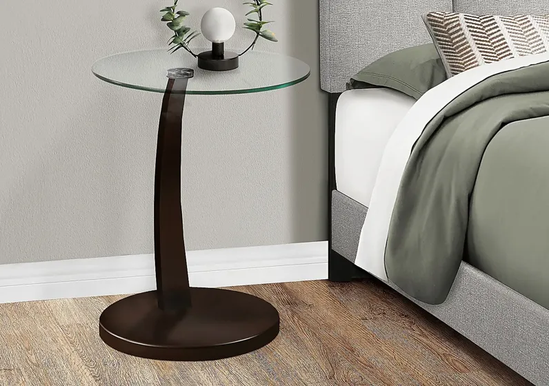 Vultee Cappuccino Accent Table