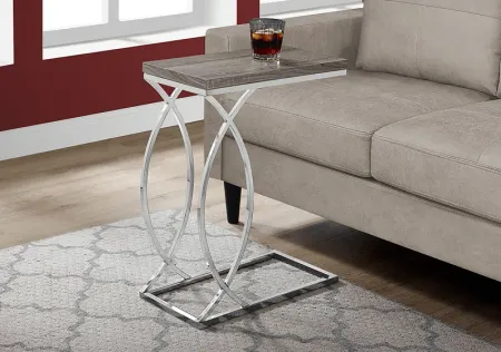 Cauley Taupe Accent Table