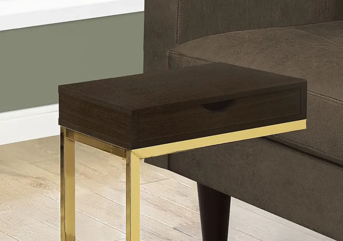 Adlai Gold Accent Table