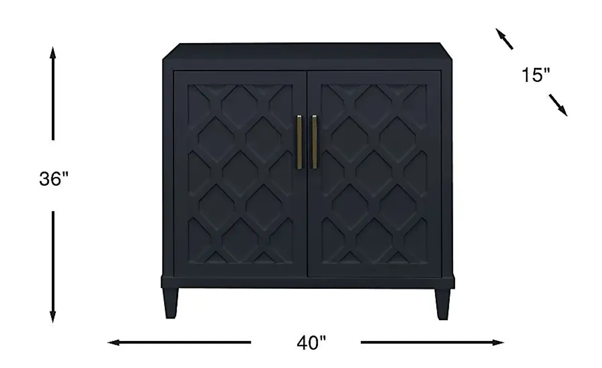 Villa Sonoma Black Accent Cabinet