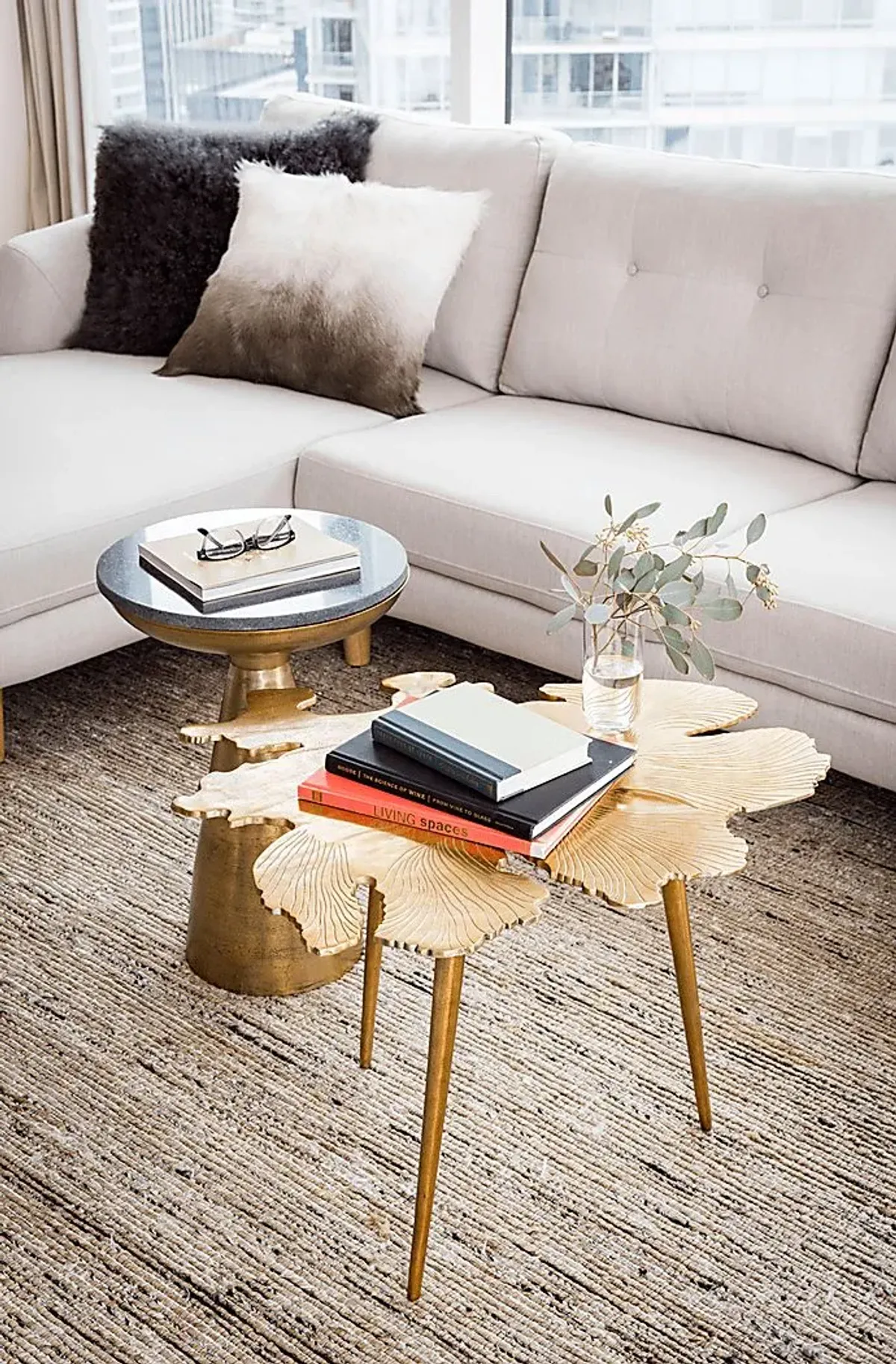 Keresan Gold Accent Table