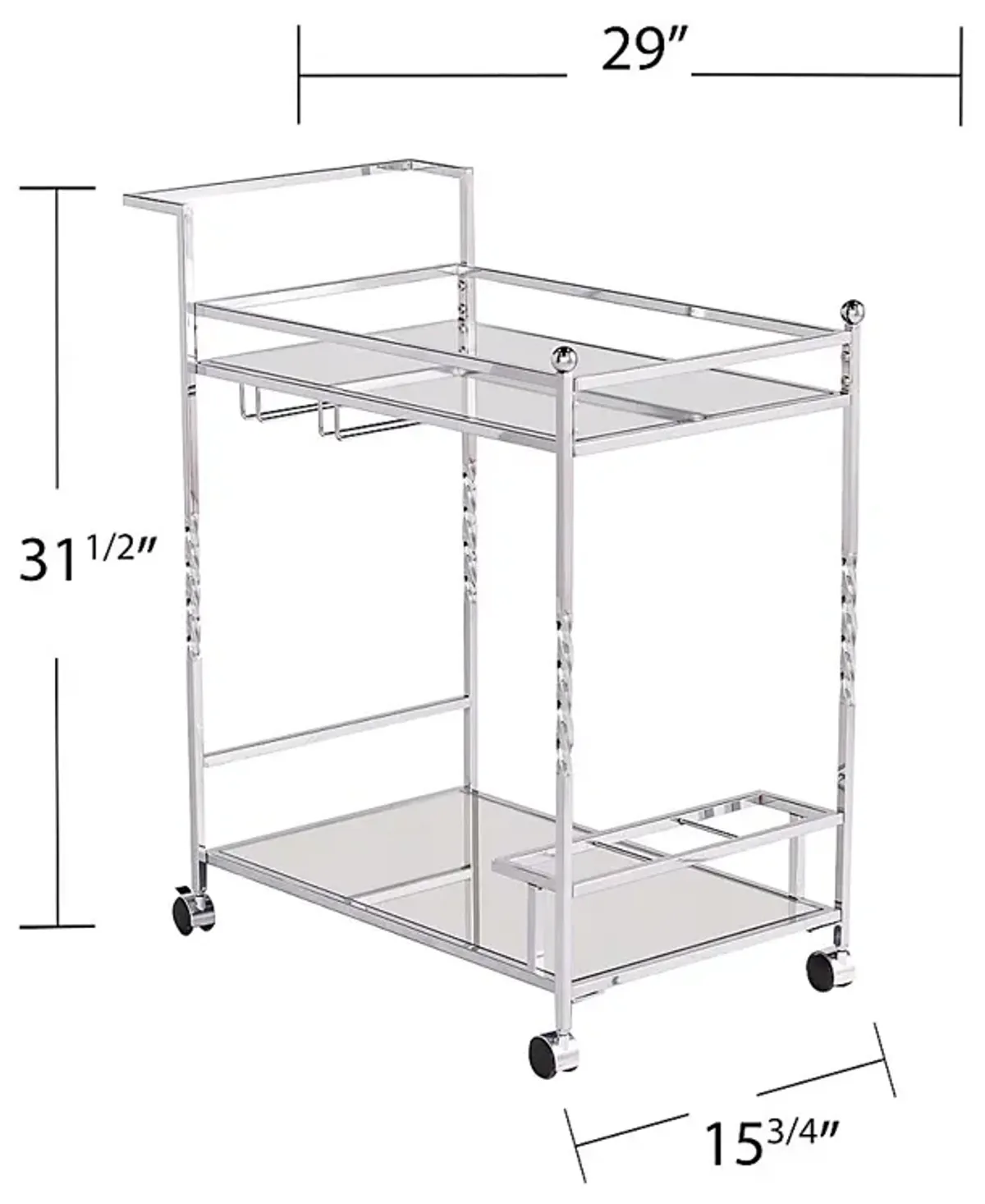 Ingress Silver Bar Cart