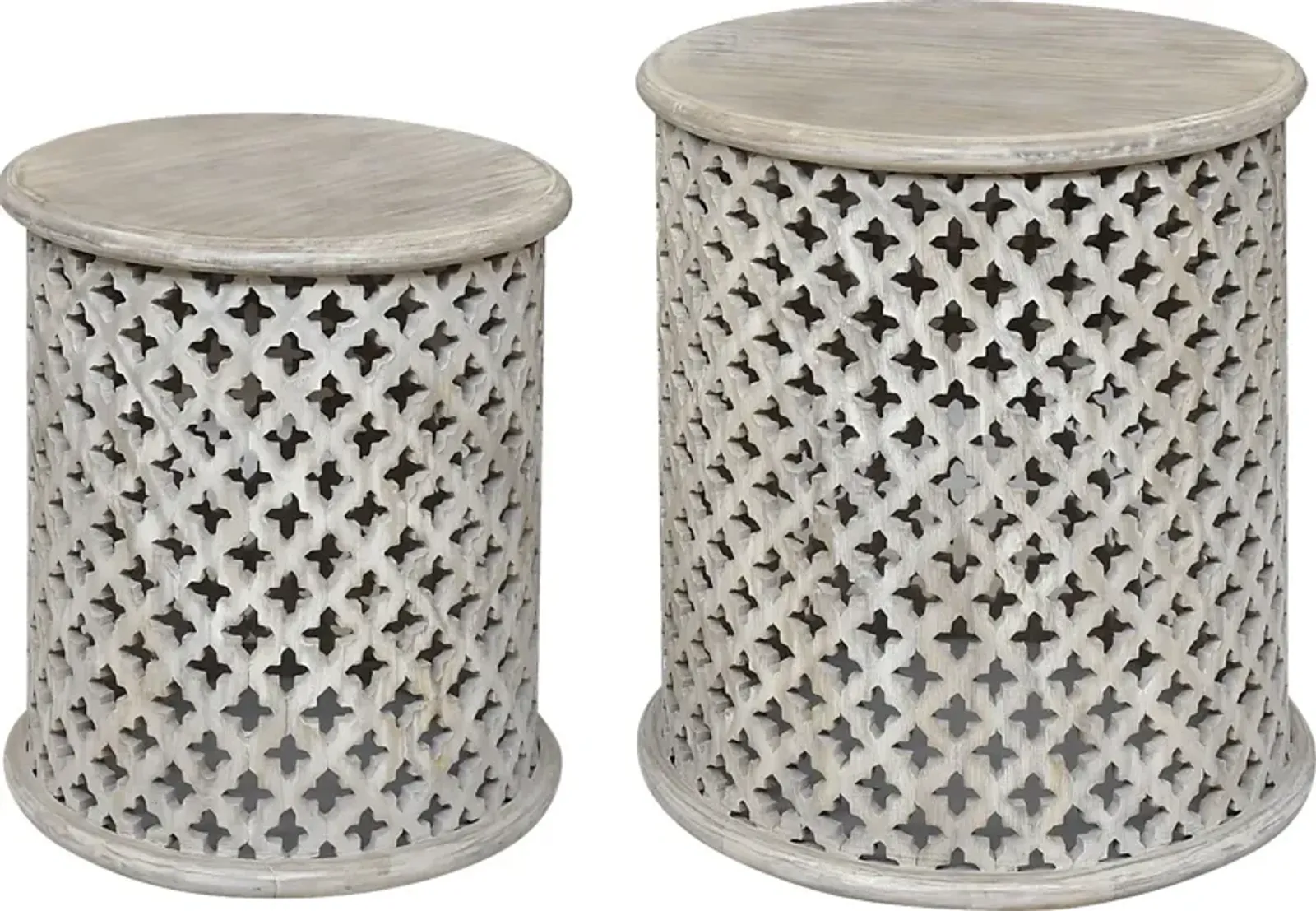 Earlsfort White Accent Table, Set of 2