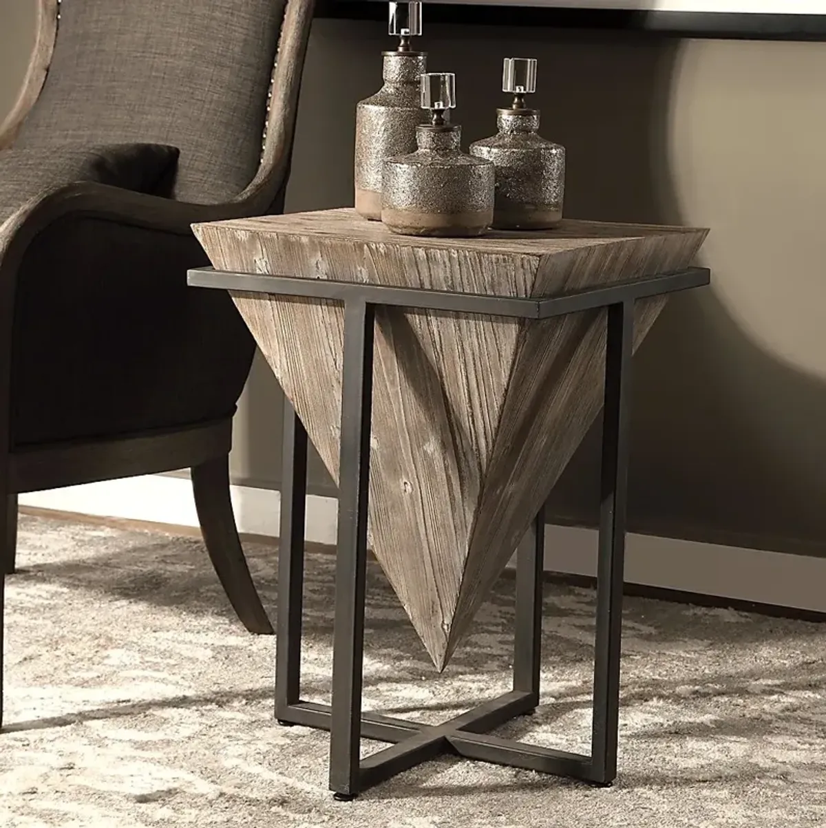 Berlinwood Brown Accent Table