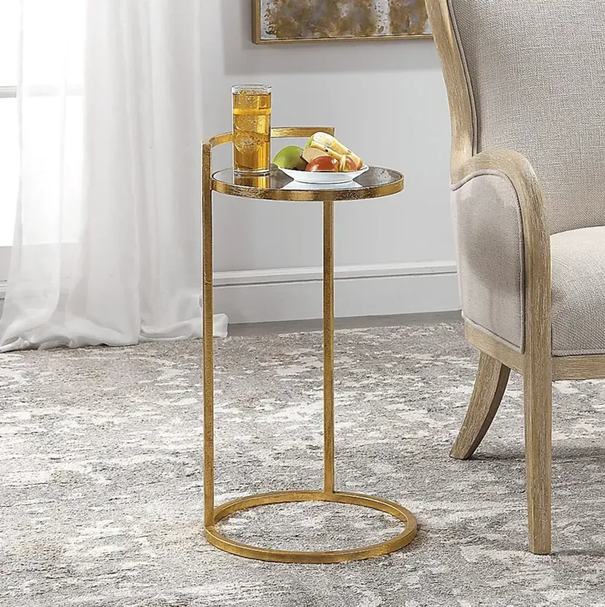 Daisywood Gold Accent Table