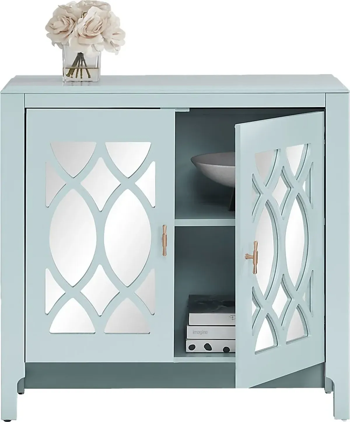 Tameran Blue 2 Door Accent Cabinet