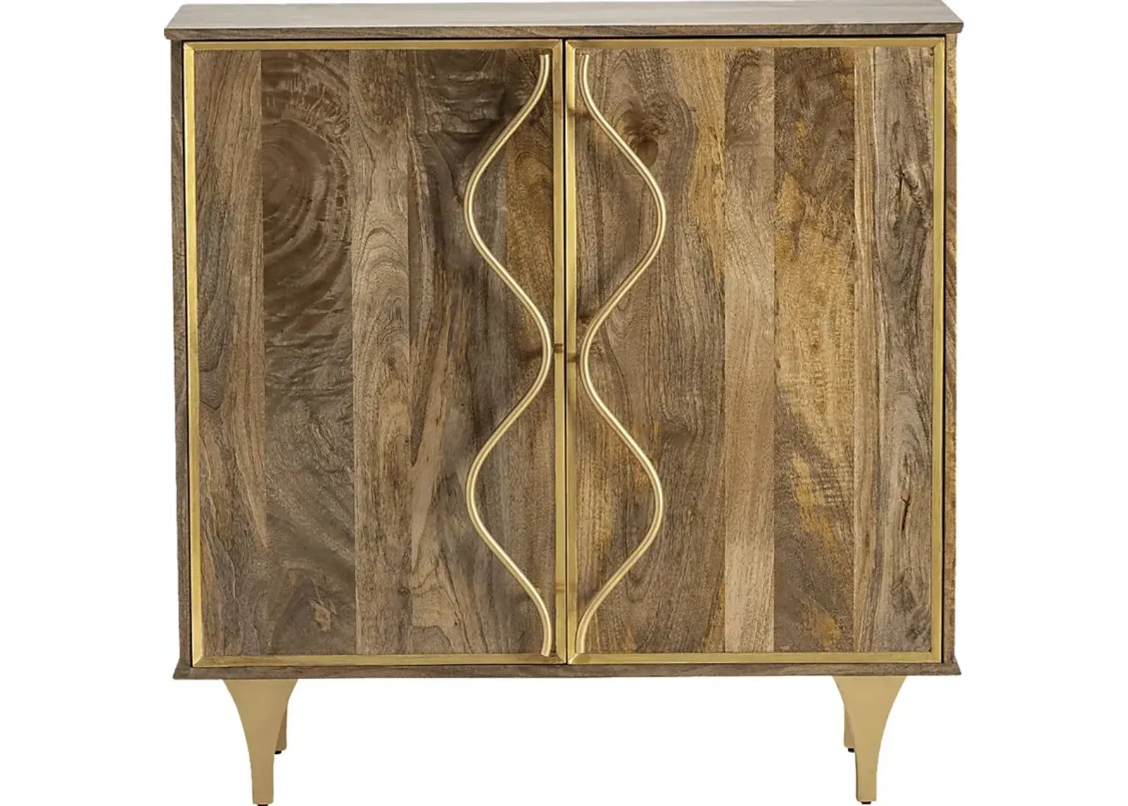 Saldana Brown 2 Door Cabinet