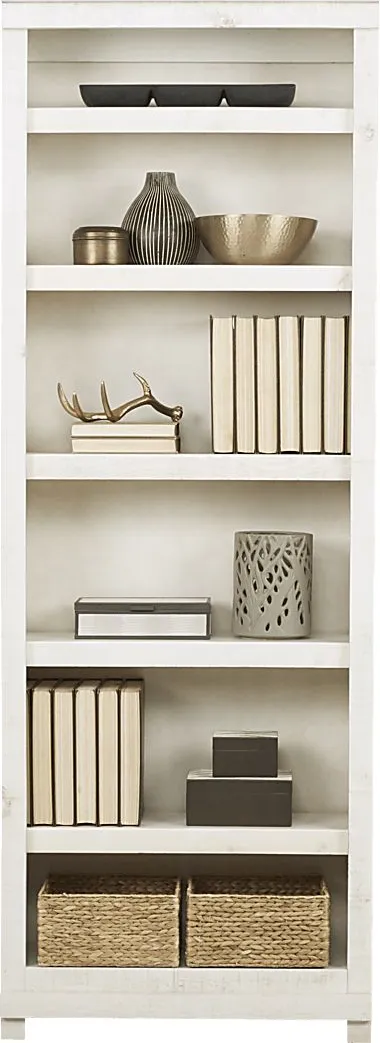 Havenwood White 6 Shelf Bookcase