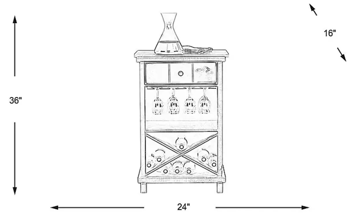 Havenwood White Wine Cabinet