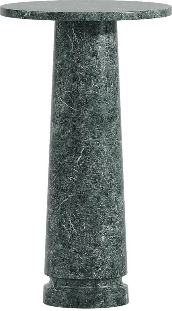Zareen Green Marble Accent Table