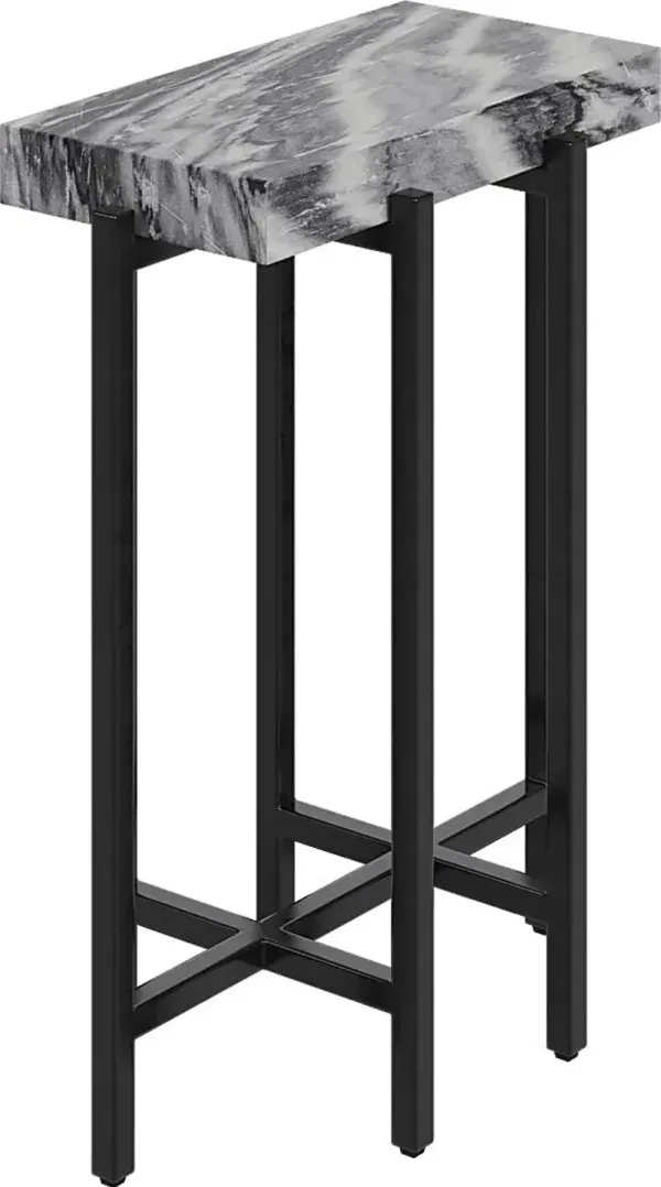 Fablebrook Gray Marble Accent Table