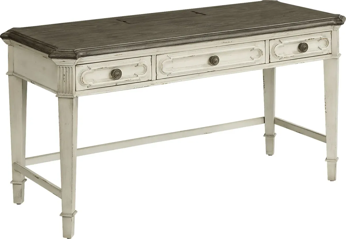 Lindenwood White Writing Desk