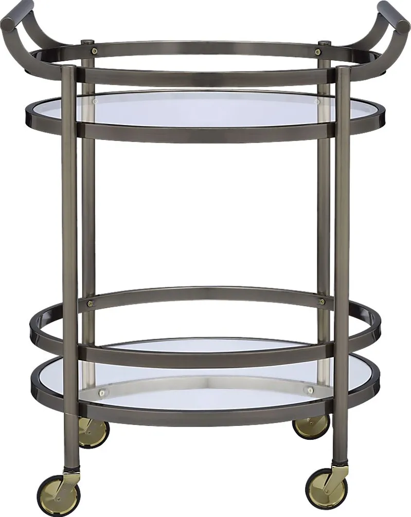 Loreen Bronze Bar Cart