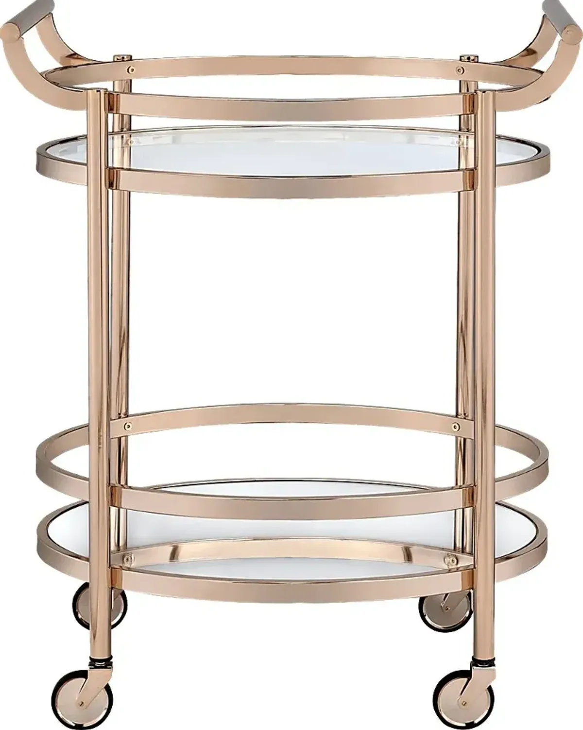 Loreen Rose Gold Bar Cart