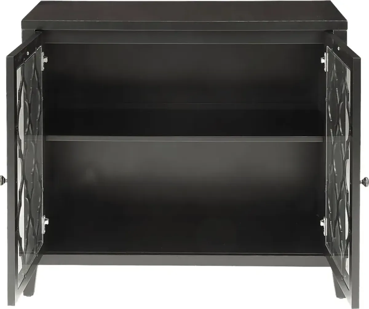 Ceara Black Large Accent Cabinet