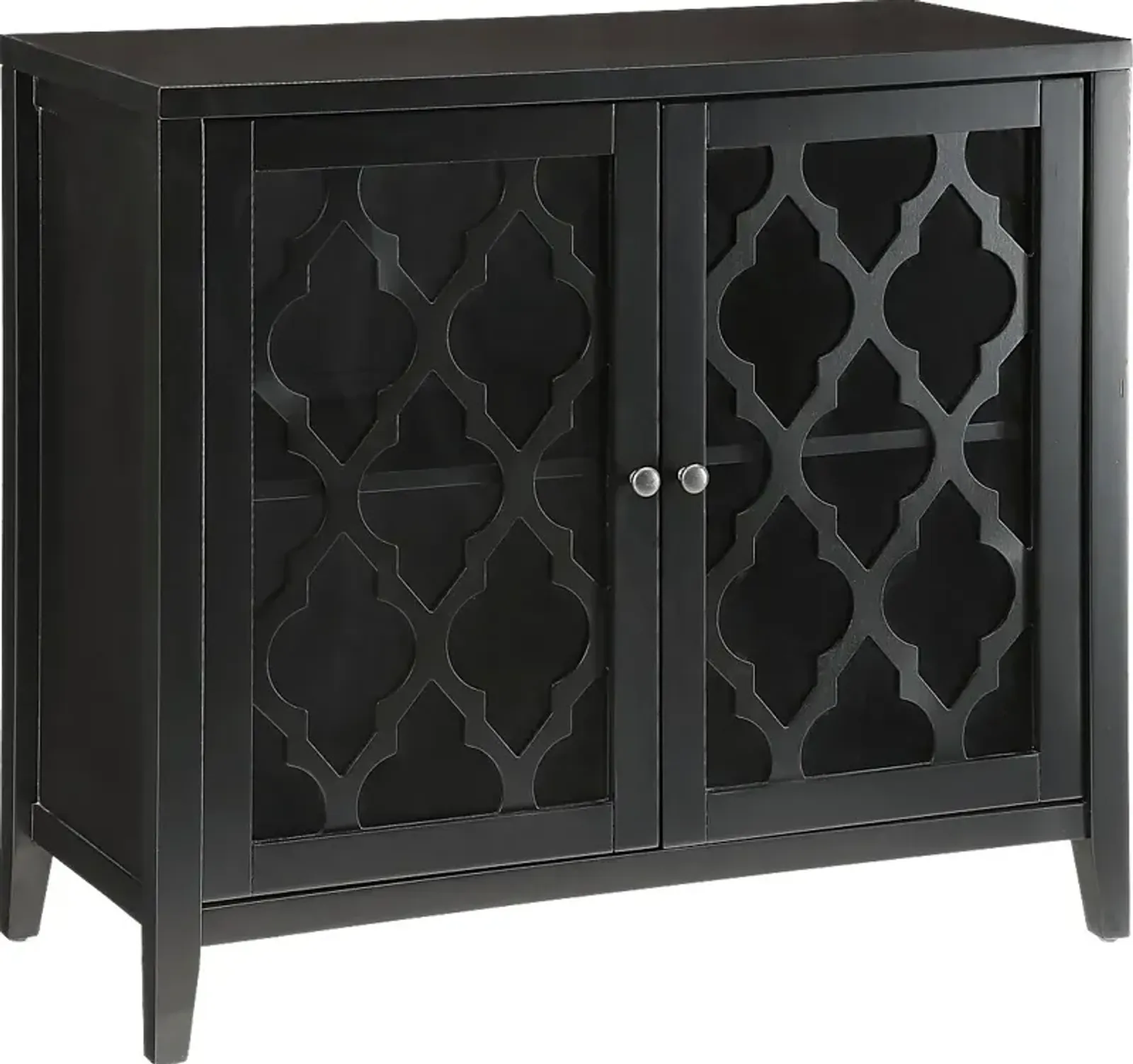 Ceara Black Large Accent Cabinet