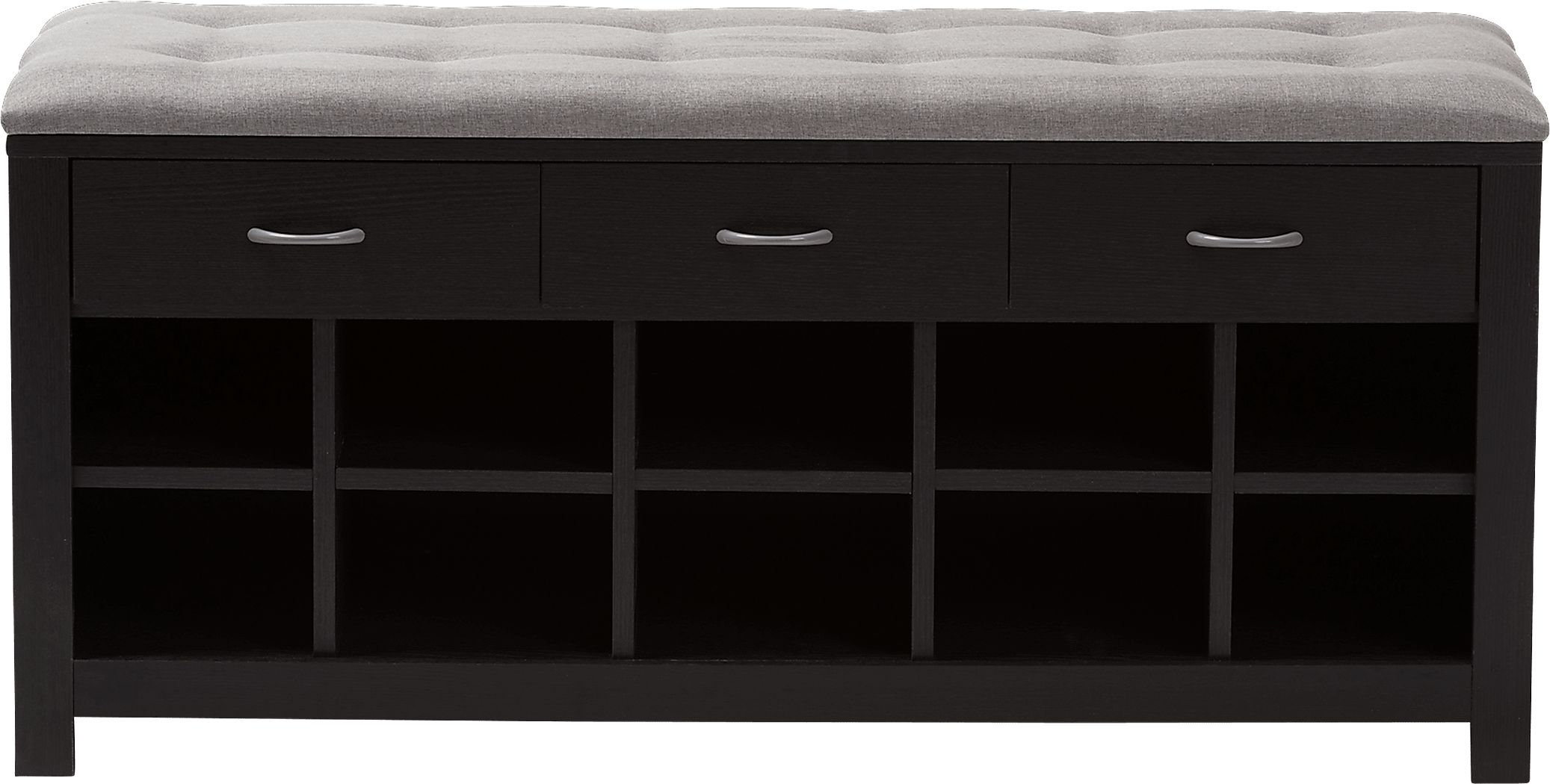 Spinnaker Gray Storage Bench