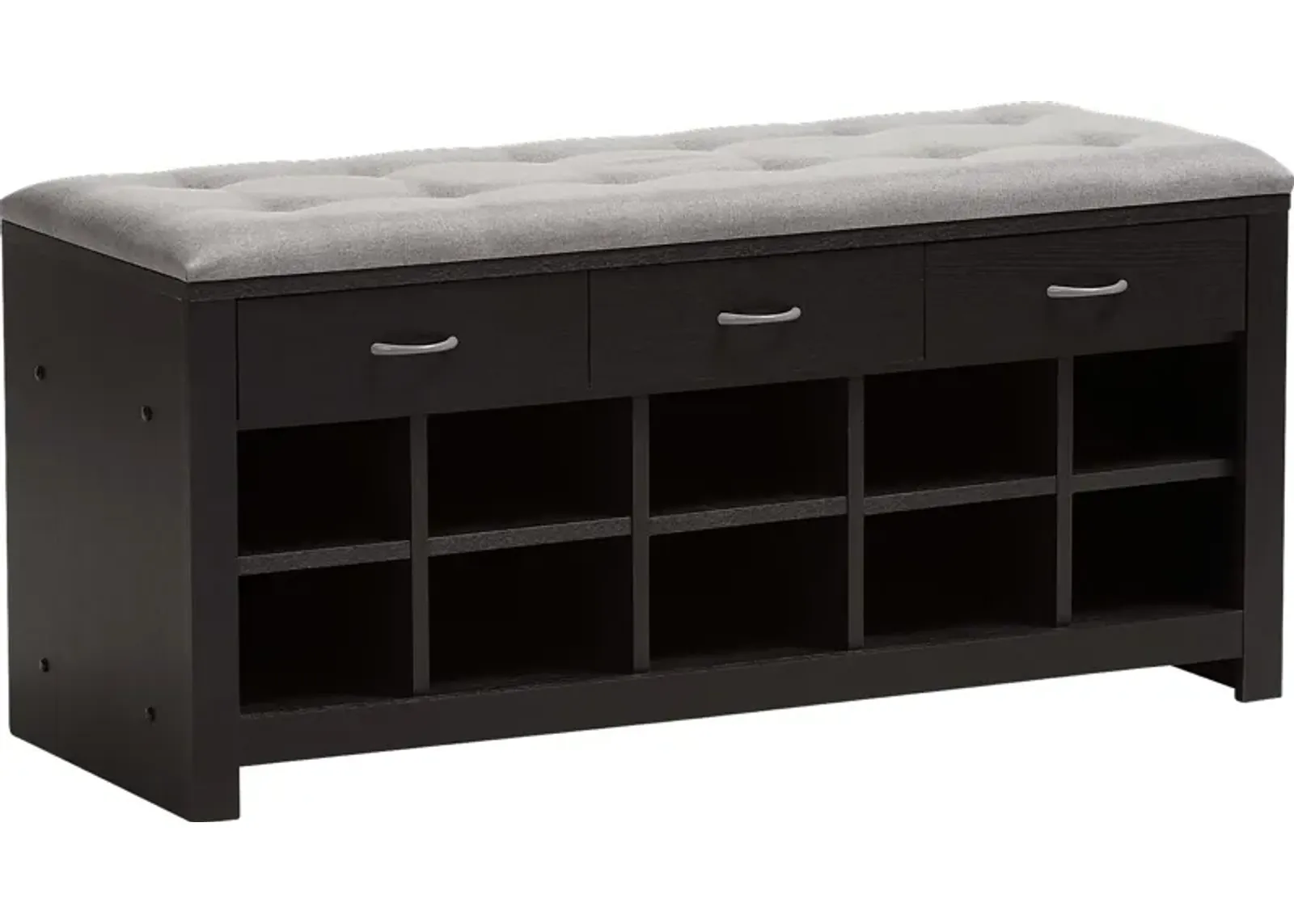 Spinnaker Gray Storage Bench