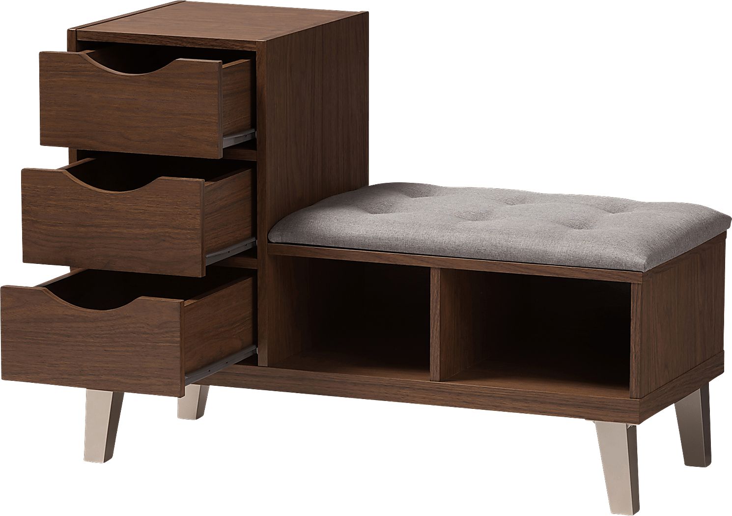 Broadway Walnut Storage Bench