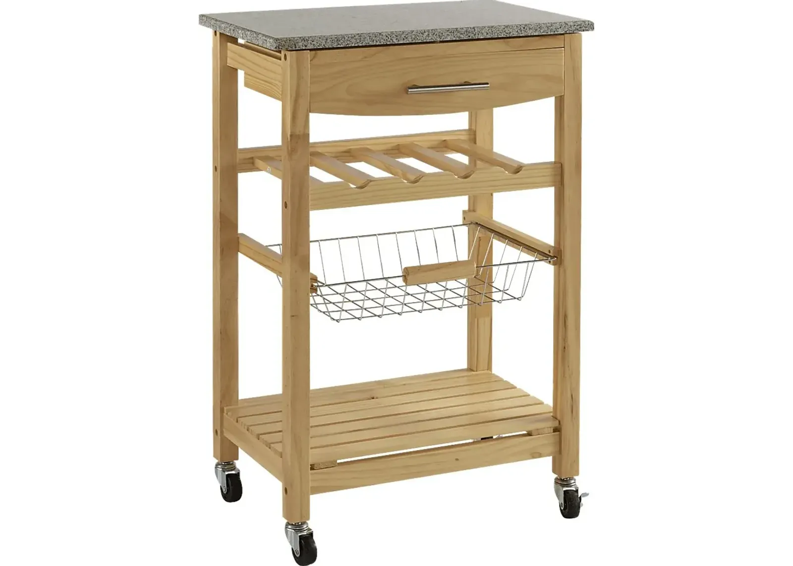 Brauner Natural Kitchen Cart