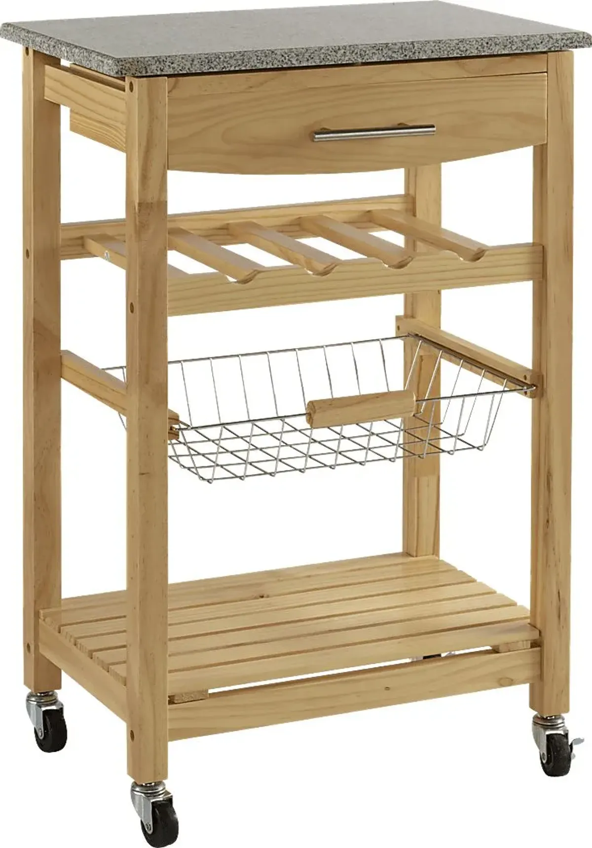 Brauner Natural Kitchen Cart