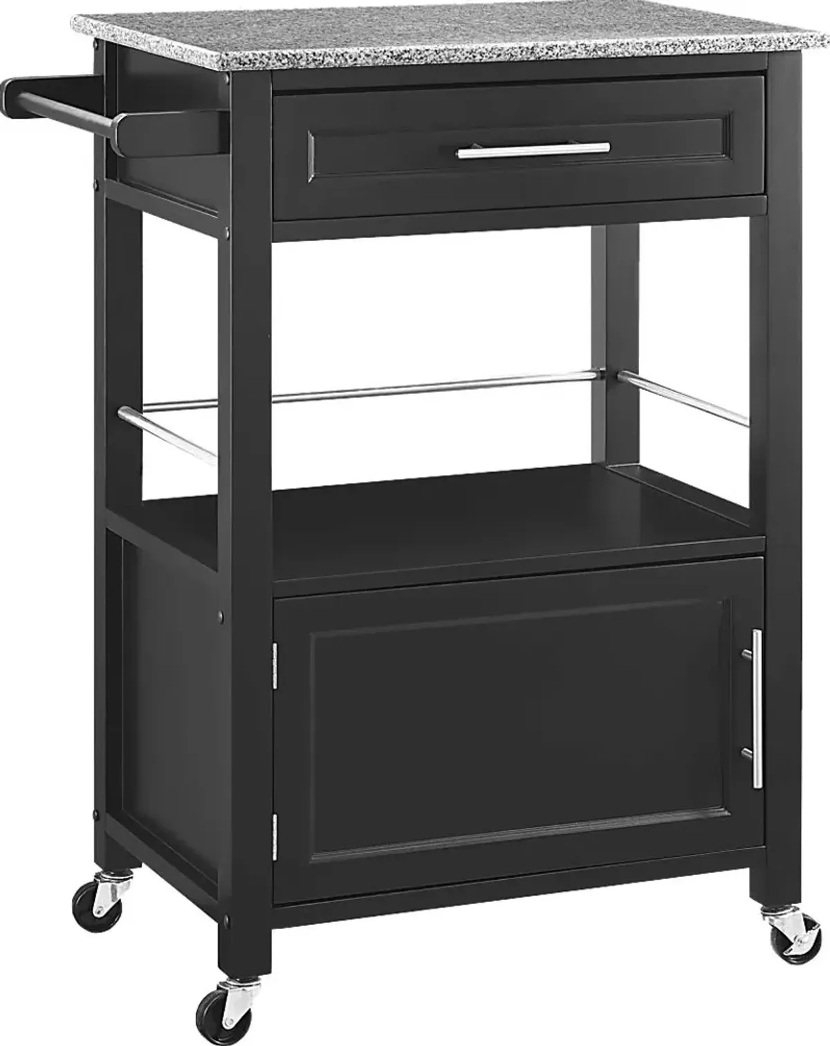 Marsuda Black Kitchen Cart