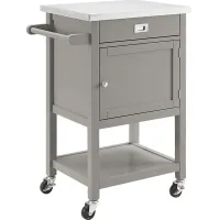 Sattler Small Gray Kitchen Cart