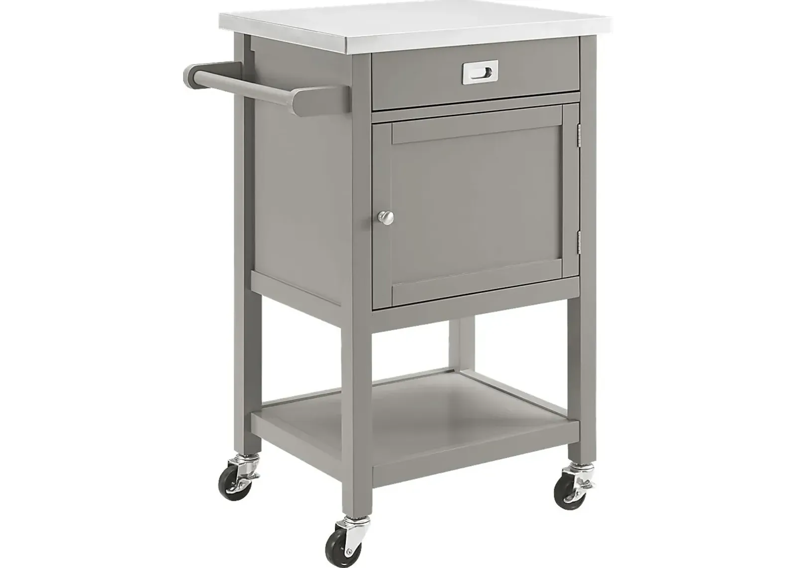 Sattler Small Gray Kitchen Cart