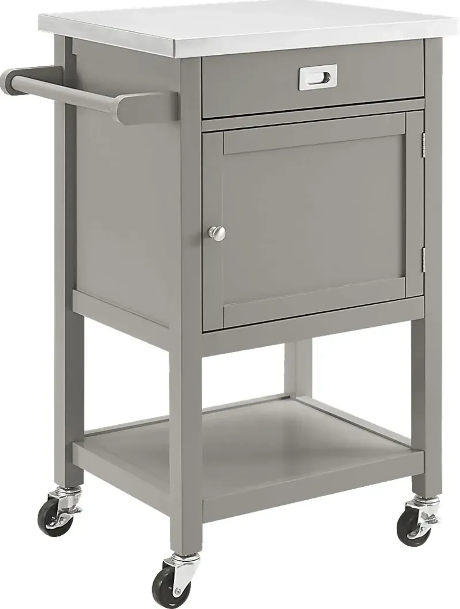 Sattler Small Gray Kitchen Cart