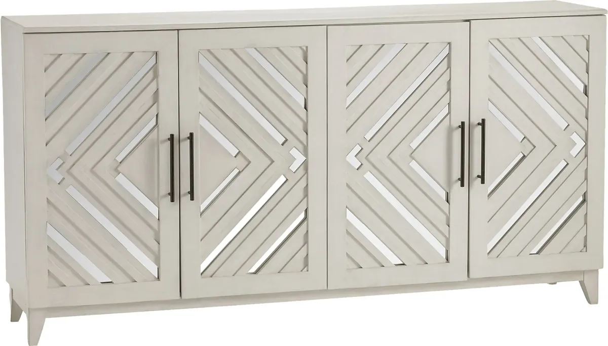 Pearlman White Credenza