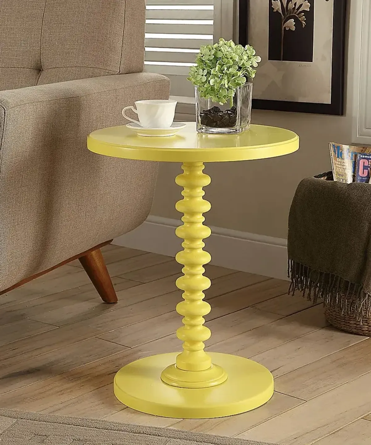 Siran Yellow Accent Table