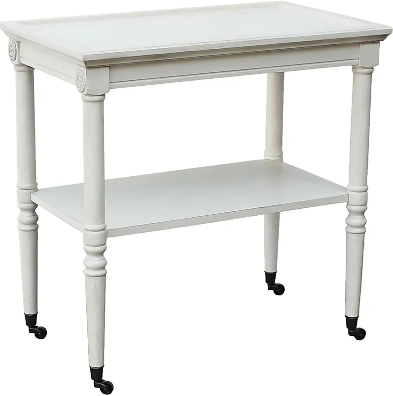 Mendel White Accent Table