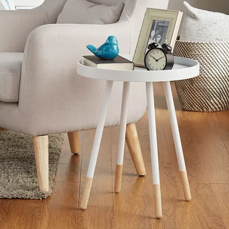 Sibley Lane White Accent Table