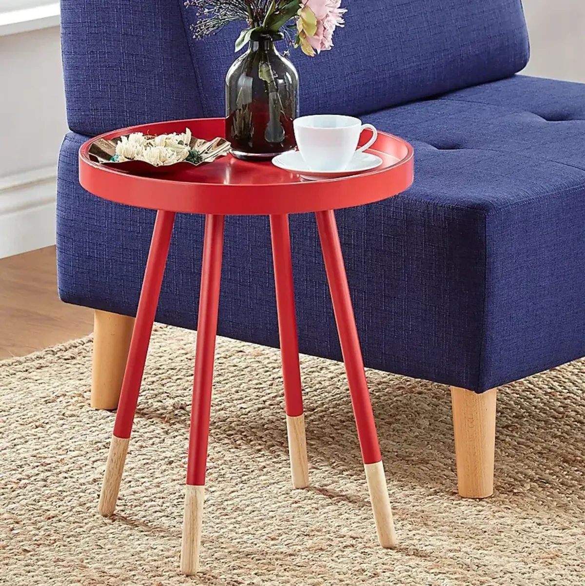 Sibley Lane Red Accent Table