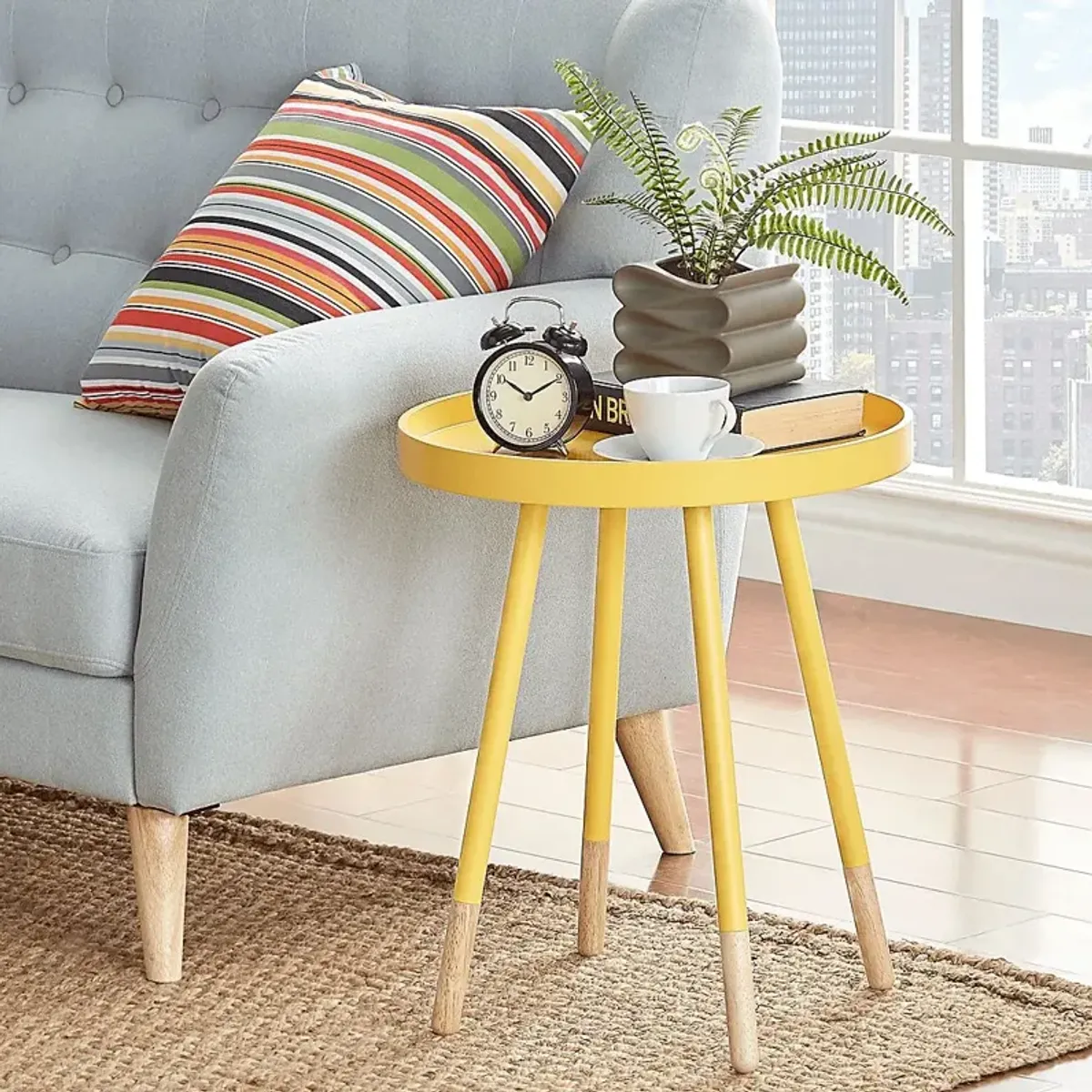 Sibley Lane Yellow Accent Table